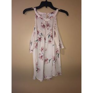 5/$15 Sienna Sky Shoulder-less Floral Top